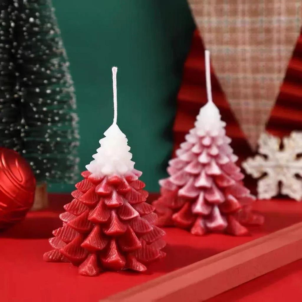 Christmas Tree Party Decor Atmosphere Hand Gift DIY Handmade Christmas Aromatherapy Candles Creative Gifts Party Decor Supplies