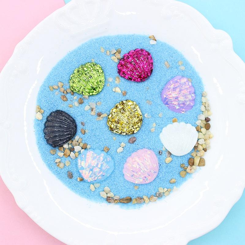 10pcs Ocean Series Charms For Slime Filler DIY Ornament Phone Decoration Mermaid Charms Clay Slime
