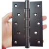6Inch Stainless Steel Hinge for Wooden Door Black Duty Black Quiet Bearing Flat Swing Hardware