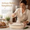 Food Grade PP Banneton Basket Rattan Woven Dough Rising Bowl New Bread Proofing Basket  Home Baking