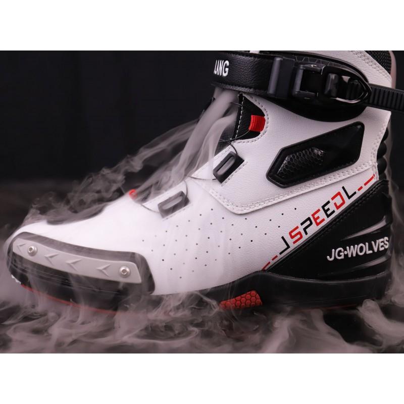 All-Season Waterproof Motorcycle Riding Boots Men Women Durable Off-Road Touring With Breathable Shock Absorption
