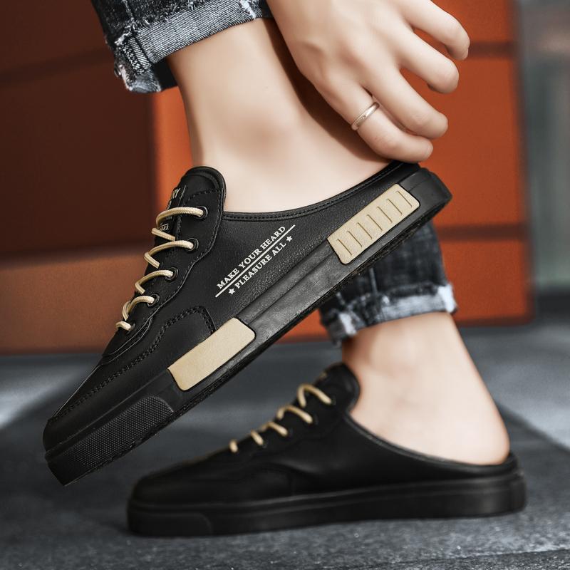 Fashion Men's Fashion Soft-soled Half Slippers Summer Men Trendy Bottom Casual Shoes Soft Sole Support Shoes Sneakers Zapatos De Hombre