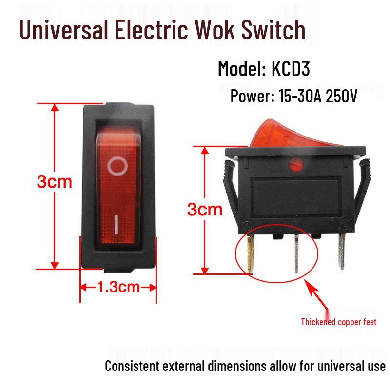 2100W Multifunctional Electric Pot with Boat-shaped Button Switch