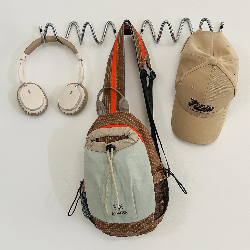 Schoolbag outdoor messenger bag women's lightweight 1011 new summer sports dopamine color bag leisure camping backpack