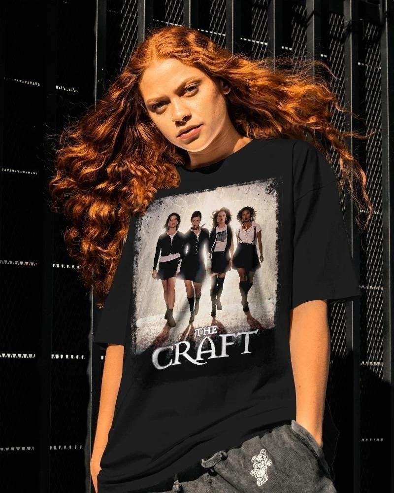 Das Craft Film Shirt Hexe Film Grafik T-Shirt Sommer Unisex und Damen Locker und Atmungsaktiv T-Shirt Top
