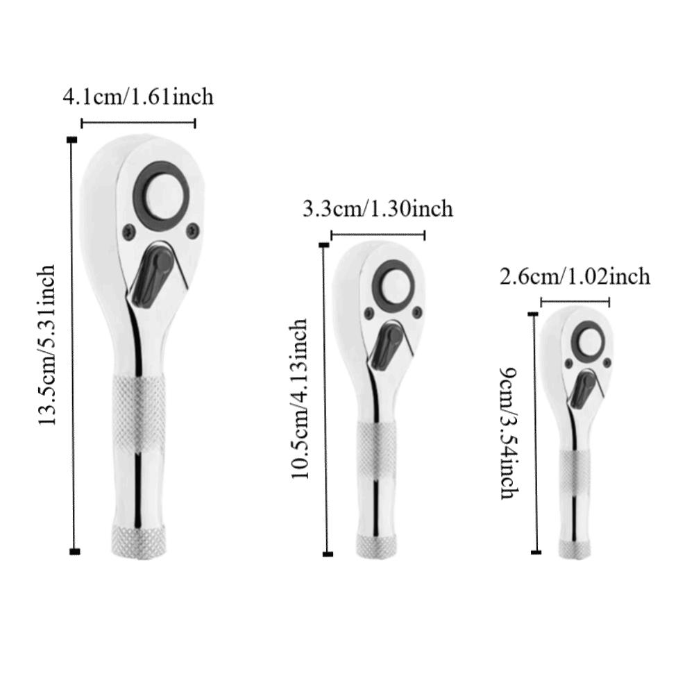 Reversible Mini Ratchet Wrench Quick-Release Quick Socket Ratchet  Professional Use