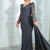 2026 New European and American Dresses Evening Dresses Birthday Banquet Fashion Slim Sexy Dresses