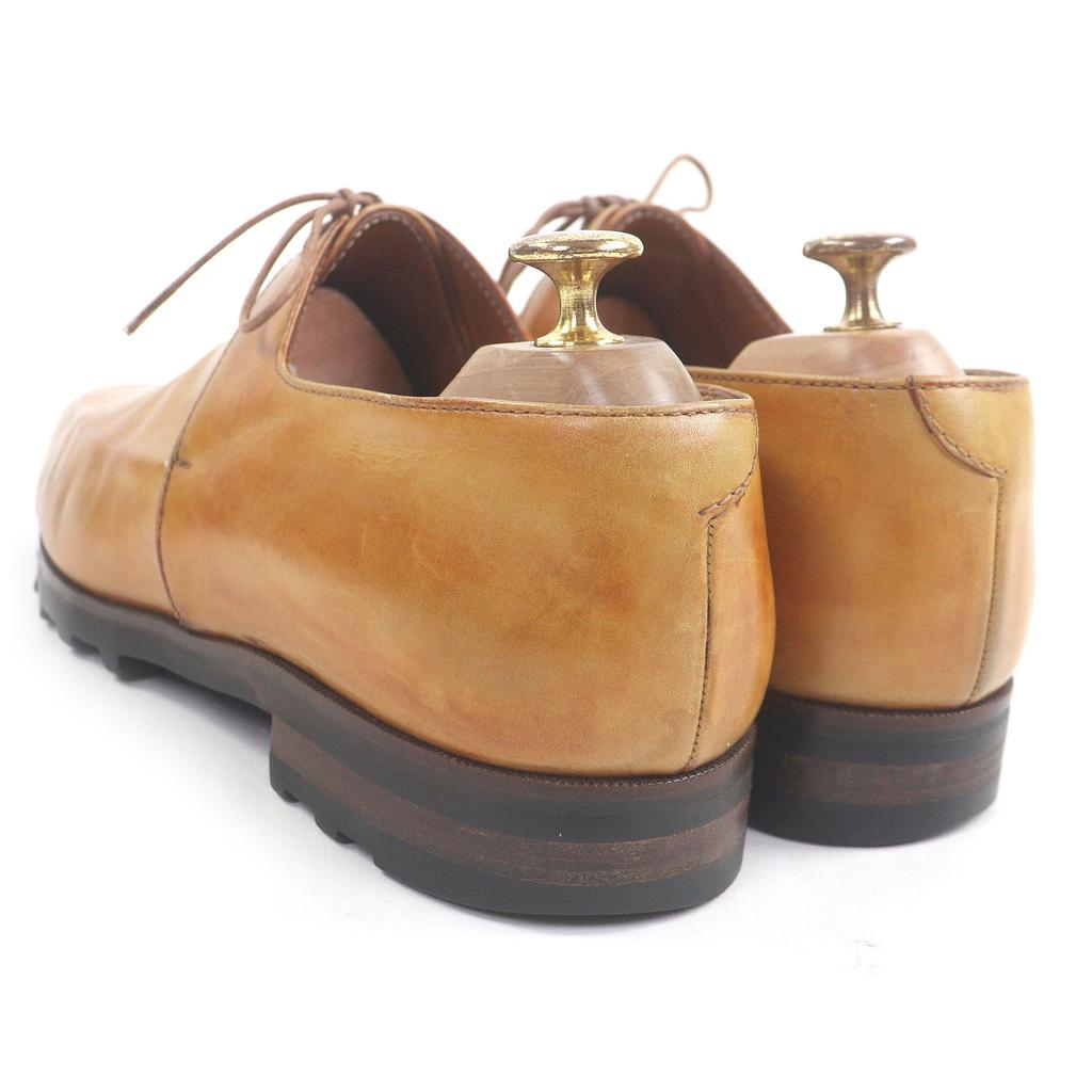 Great Berluti Dress Shoes Ultima Olga Period Patina Square Toe Light Brown Used