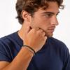 New Black Silver Color Men's Chain Bracelets,Stainless Steel Wheat Chain Wristband,Hip Hop Vintage Jewelry Gift for Him