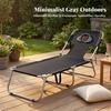 Comfortable Folding Sunbathing Lounger | Adjustable FourPosition Backrest, Outdoor with