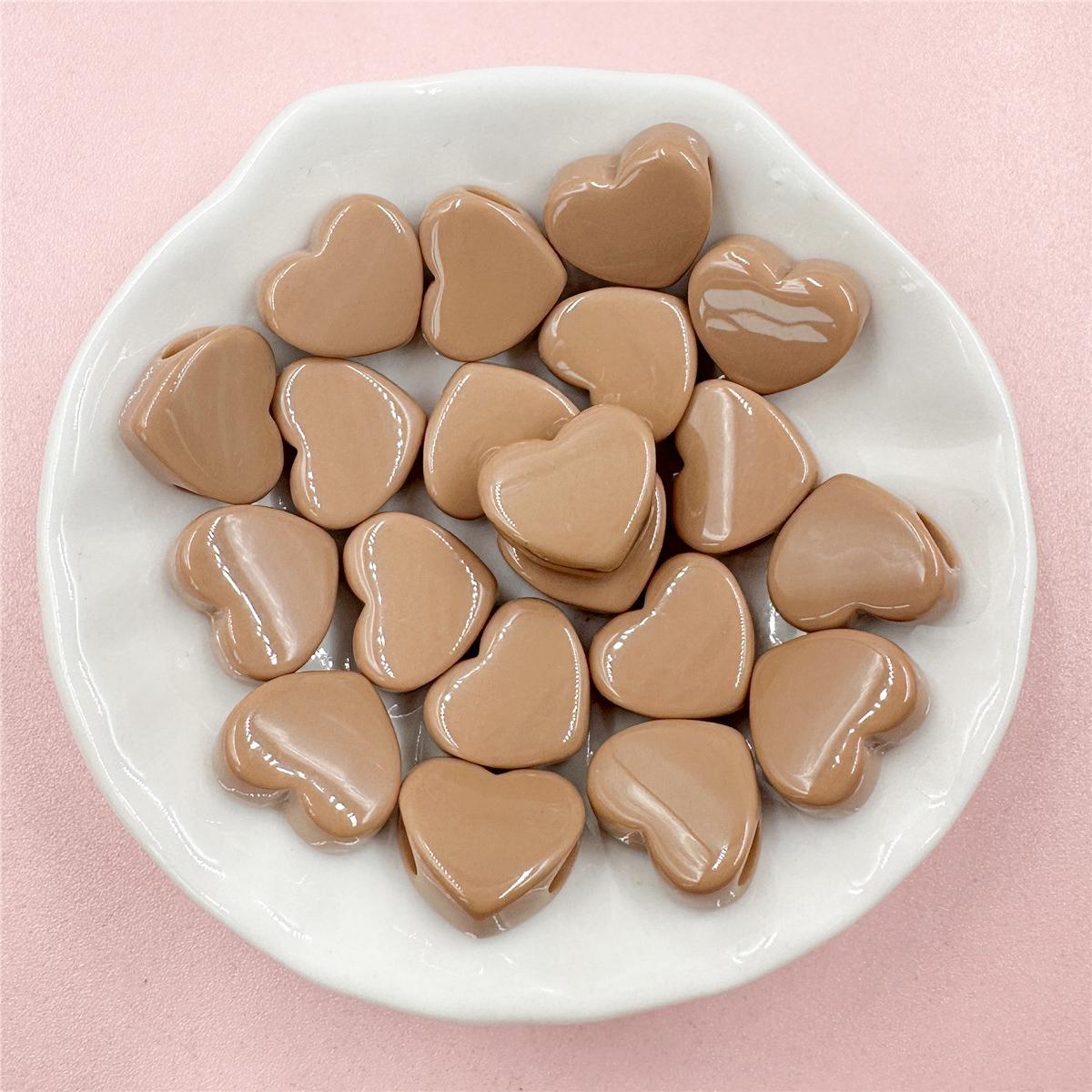 

Простая мода 20 шт. DIY Изготовление ювелирных изделий Браслет Акриловые материалы DIY Серьги Макарон Цветные аксессуары Сердце Свободные бусины Изысканные ювелирные изделия серый