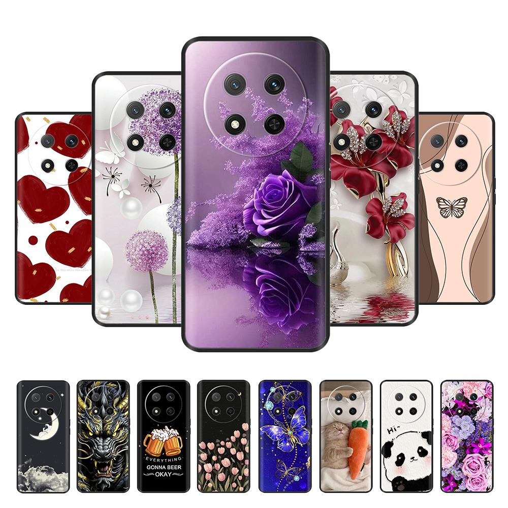 For Honor X9C Case Magic 7 Lite Cartoon Soft Liquid Silicone Phone Casing For Honor Magic7 Lite HonorX9C Protection Back Cover