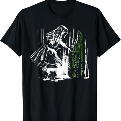 Alice In Matrix Land Programmer T-Shirt