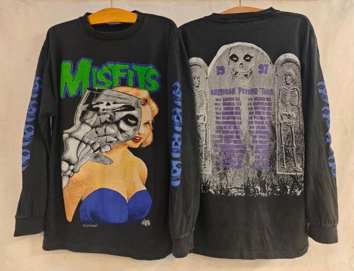 Vintage MISFITS American Psycho Tour 1997 Kozik Danzing Glenn Sz.L Shirt REPRINT M