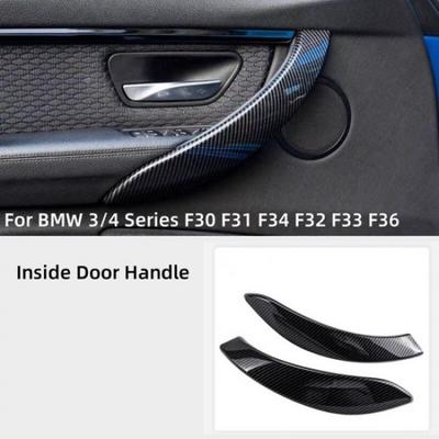 Carbon Fiber Inner Door Handle Pull Cover For 2013-2018 BMW 3 4 Series F30 F36