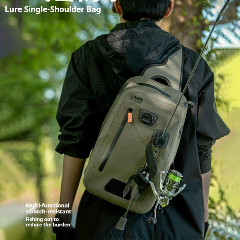 Waterproof Fishing Backpack For Lure Fishing Professional Air-Tight Fishing Bag 9.5L Capacity Lightweight Design 755G