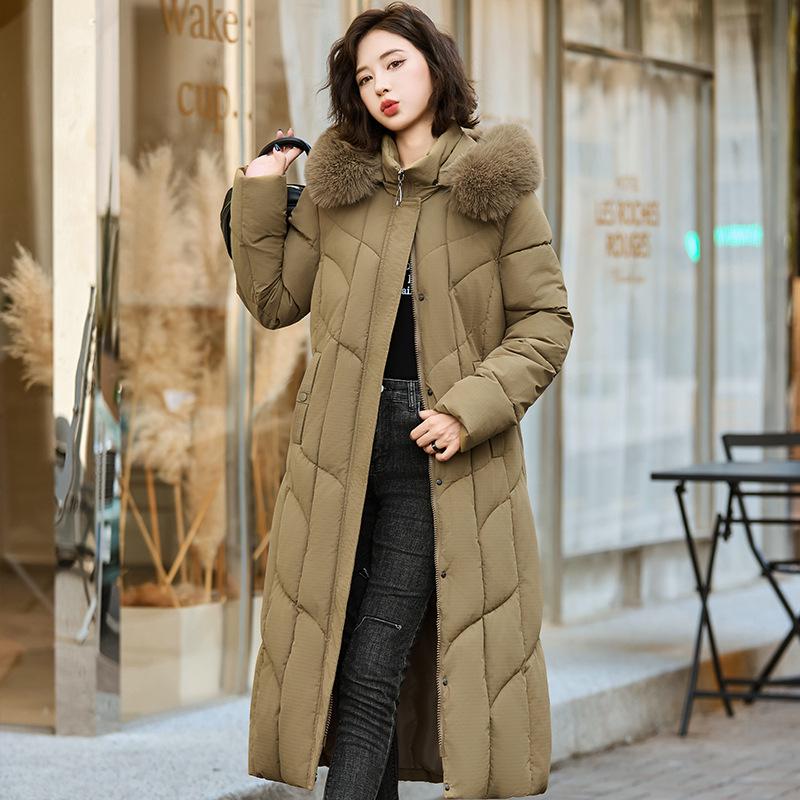 Mom's Winter Cotton Jacket: Stylish, Warm, Fleece-Lined Coat for Middle-Aged & Elderly