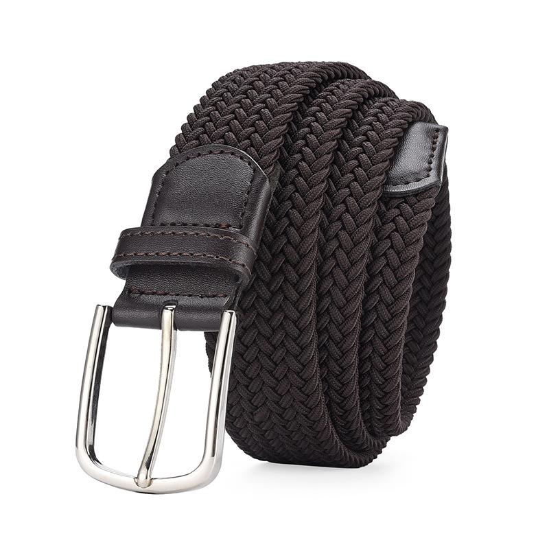 

Высококачественный эластичный плетеный ремень для студентов с пряжкой из высокоплотного сплава 125cm