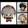 Super Cute 10cm Red The Freak Circus Plush Toys Pierrot Anime Pendant Backpack Keychain Accessories Plushie Doll Christmas Decor