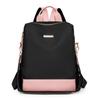 New backpack women's bag large capacity solid color texture women's backpack student bag