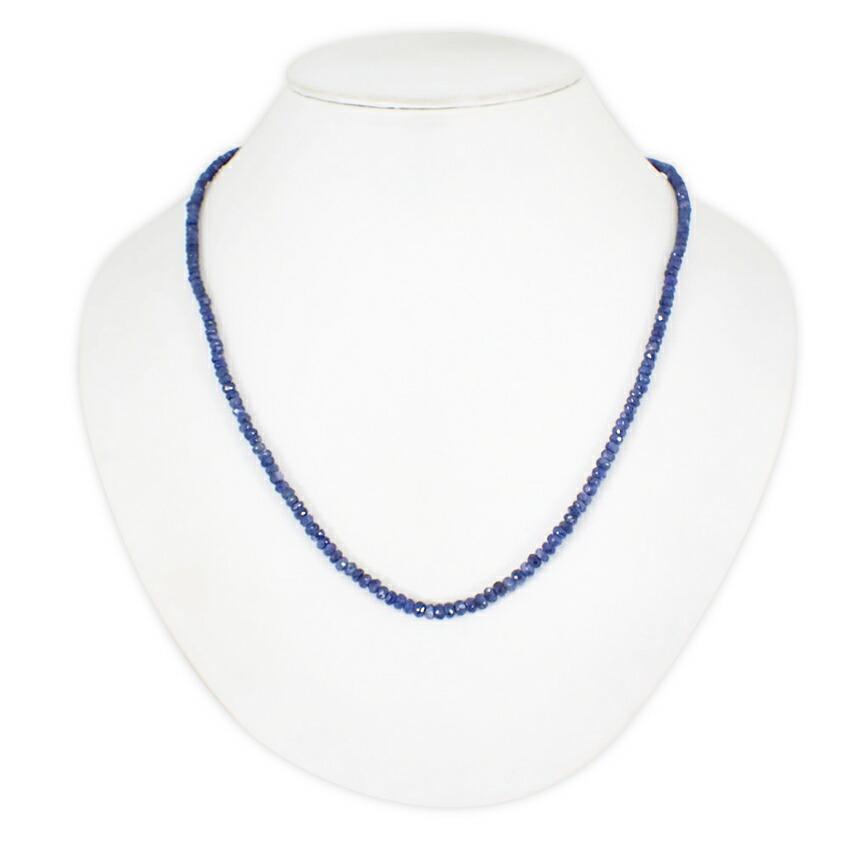 

[Used] K10/ Sapphire Necklace/g521-37