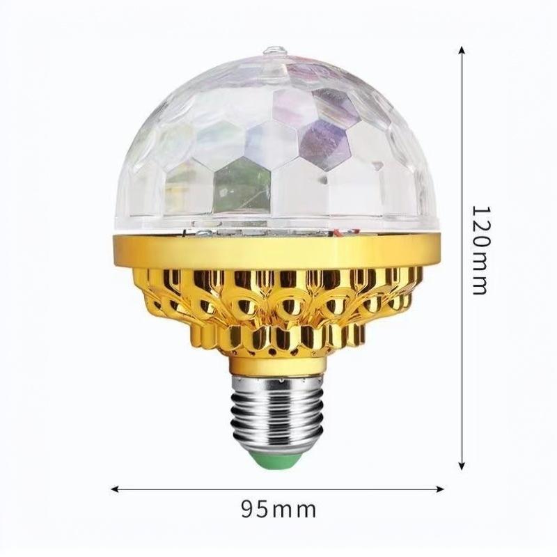 RGB Stage Magic Ball Light 360° Full Rotation Color Changing USB Plug for Bar Club DJ Show Anniversary Party Decor