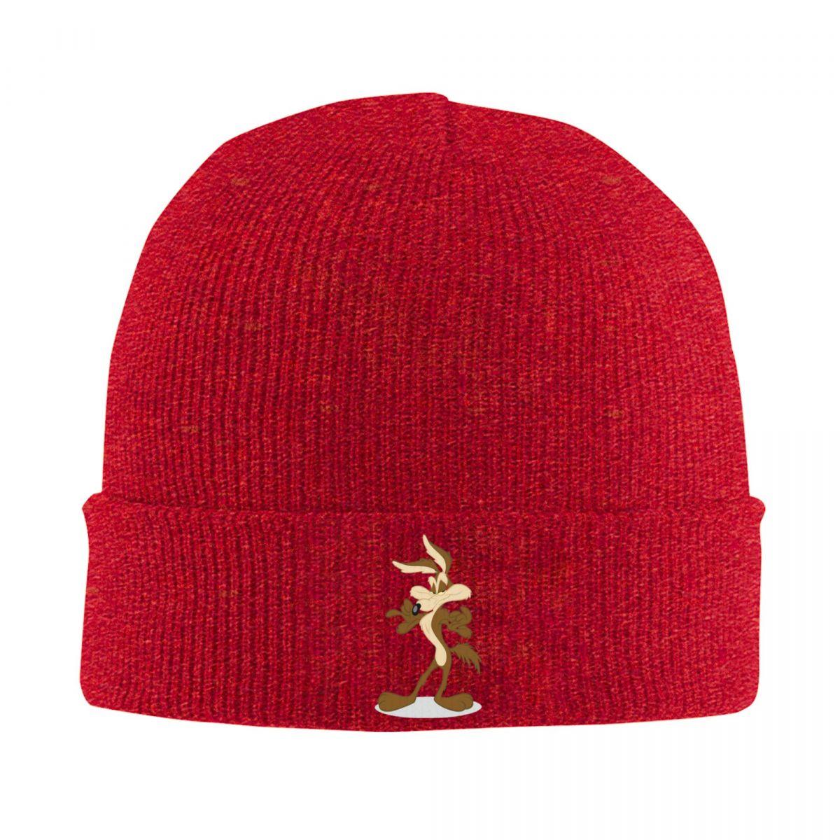 

Roadrunner Coyote Looney Tunes Warm Knitted Cap Winter Knit Bonnet Hat Skullies Beanies Hip Hop Caps for Unisex One Size