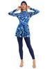2022 Women's Conservative Muslim Swimsuit with Chest Pad