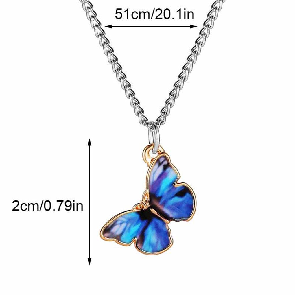 Clavicle Necklace Couple Gradient Animal Shape Pendant Charm Neck Chain Jewelry Gift