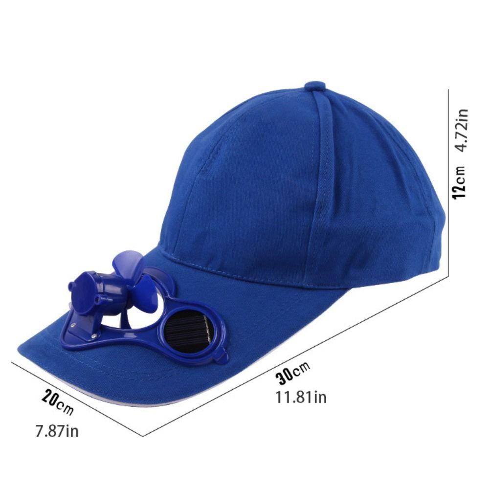 Sun Protection Summer Fan Sunhat Breathable Baseball Cap Solar Fan Cap  Adult Summer