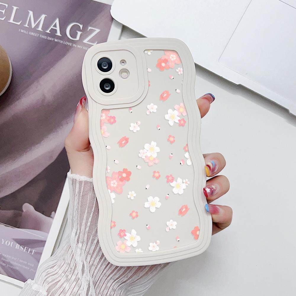 Flower Phone Case For iPhone 13 Case iPhone 11 12 14 15 16 Pro Max X XR XS MAX 7 8 Plus SE 0 Candy Color Silicone Soft Cover