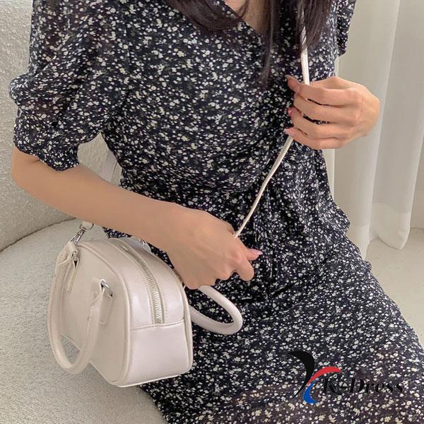 Enamel Mini Strap Tote Bag Leather Crossbody