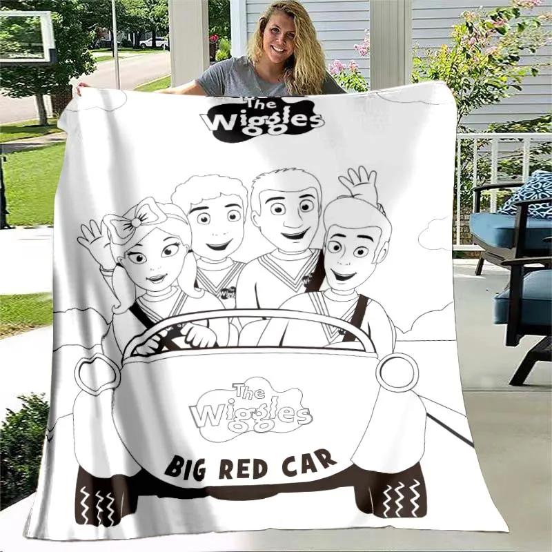 The Wiggles Cartoon Deken Lichtgewicht Comfortabel Zacht Ademend Ultrafijn Warm Deken Beddengoed Reisbeddengoed