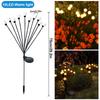 8/10LED Firefly Light RGB Solar Outdoor Firefly Garden Lights Waterproof Swaying Fairy Light for Yard Patio Decoration