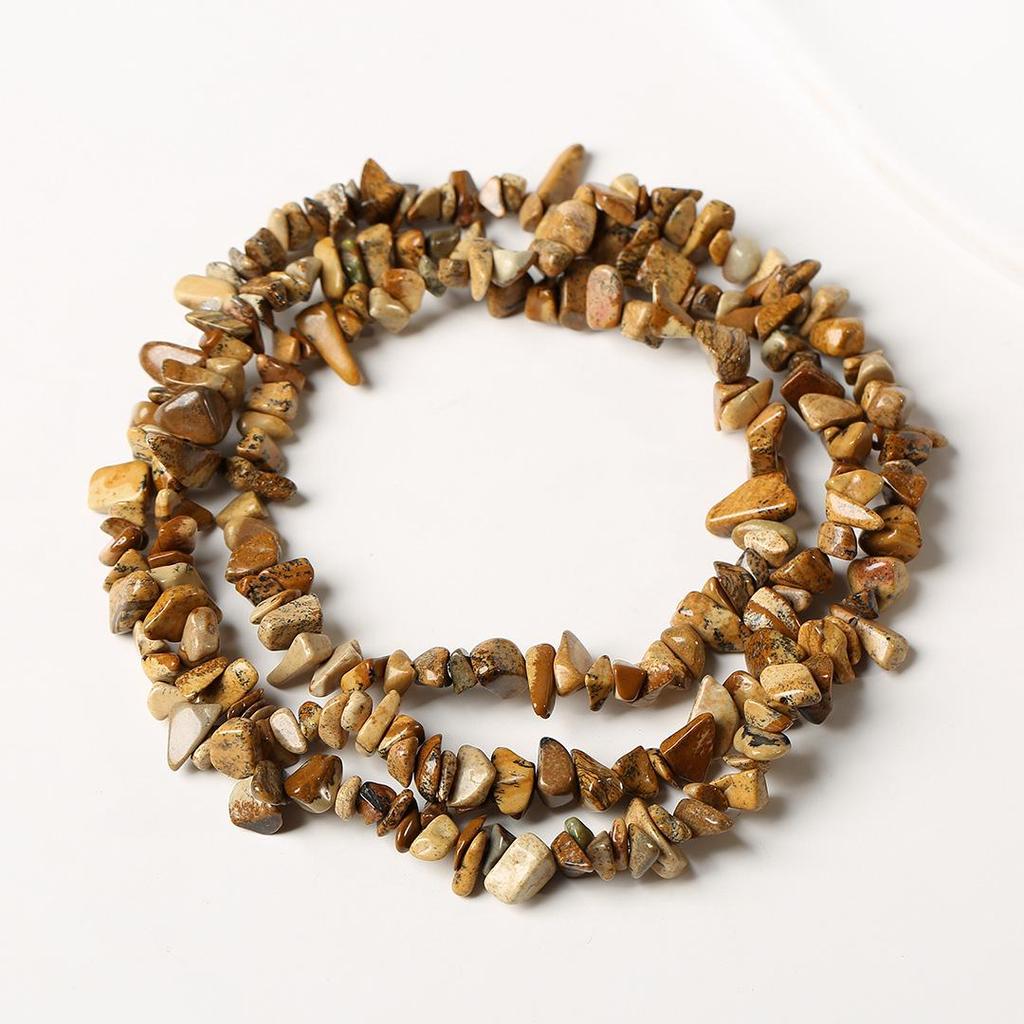 80cm Natürliche Amethyst Splitterkette - Poliert, Unregelmäßige Streifen für DIY Schmuck & Armbänder