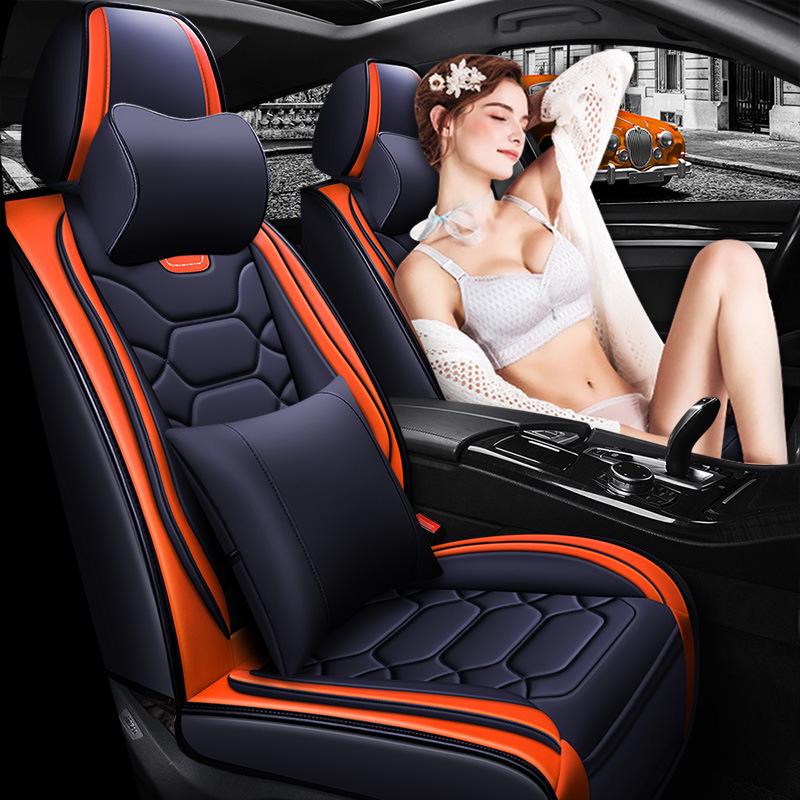 XDD Full Leather 9D Bodybuilding Car Seat Cushion - All-Season Sports Cover