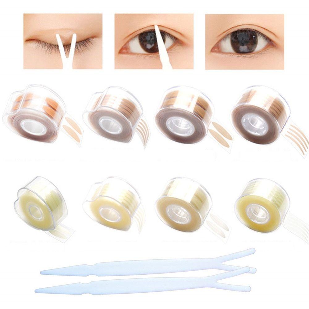 

600 шт. бежевого цвета, невидимые наклейки для глаз, сетчатые наклейки для век, рулон, двойная лента для век, красота