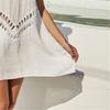 Beach Dress Tunic Cover Ups for Women Outfits Cover-ups Summer Knitted V-neck Vest A-line Skirt Sexy Beach Bikini Cover Up