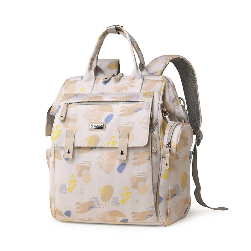 New Large Capacity Mother & Baby Casual Backpack - Fashionable & Portable Double Shoulder Mummy Bag