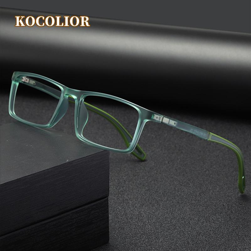 Fashionable Spring Hinge Sports Glass Frame Ultralight  Silicone Anti Slip Glasses Legs Versatile Glasses For Men And Women