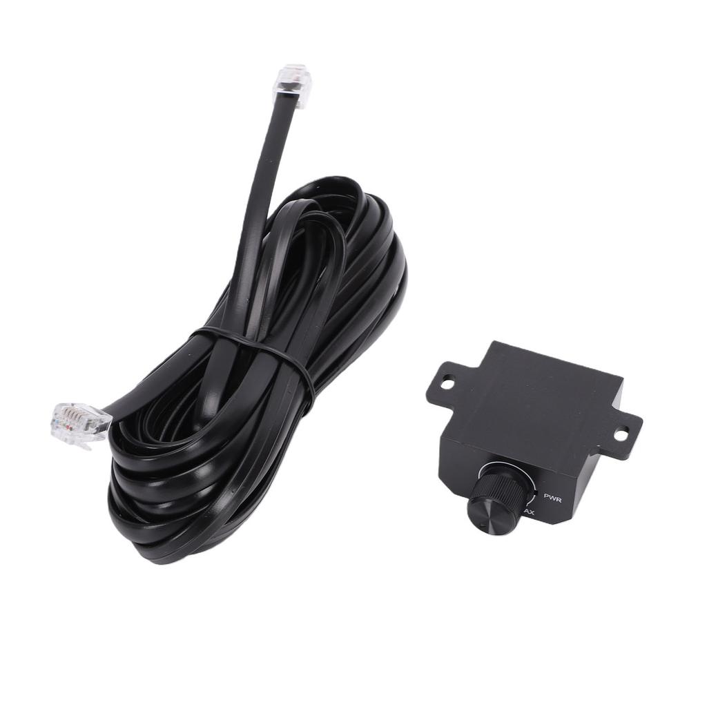Car Bass Control Knob 6 Pin Universal Subwoofer Volume Knob with 5m Cable for Car Motorcycle Speaker Home Theater