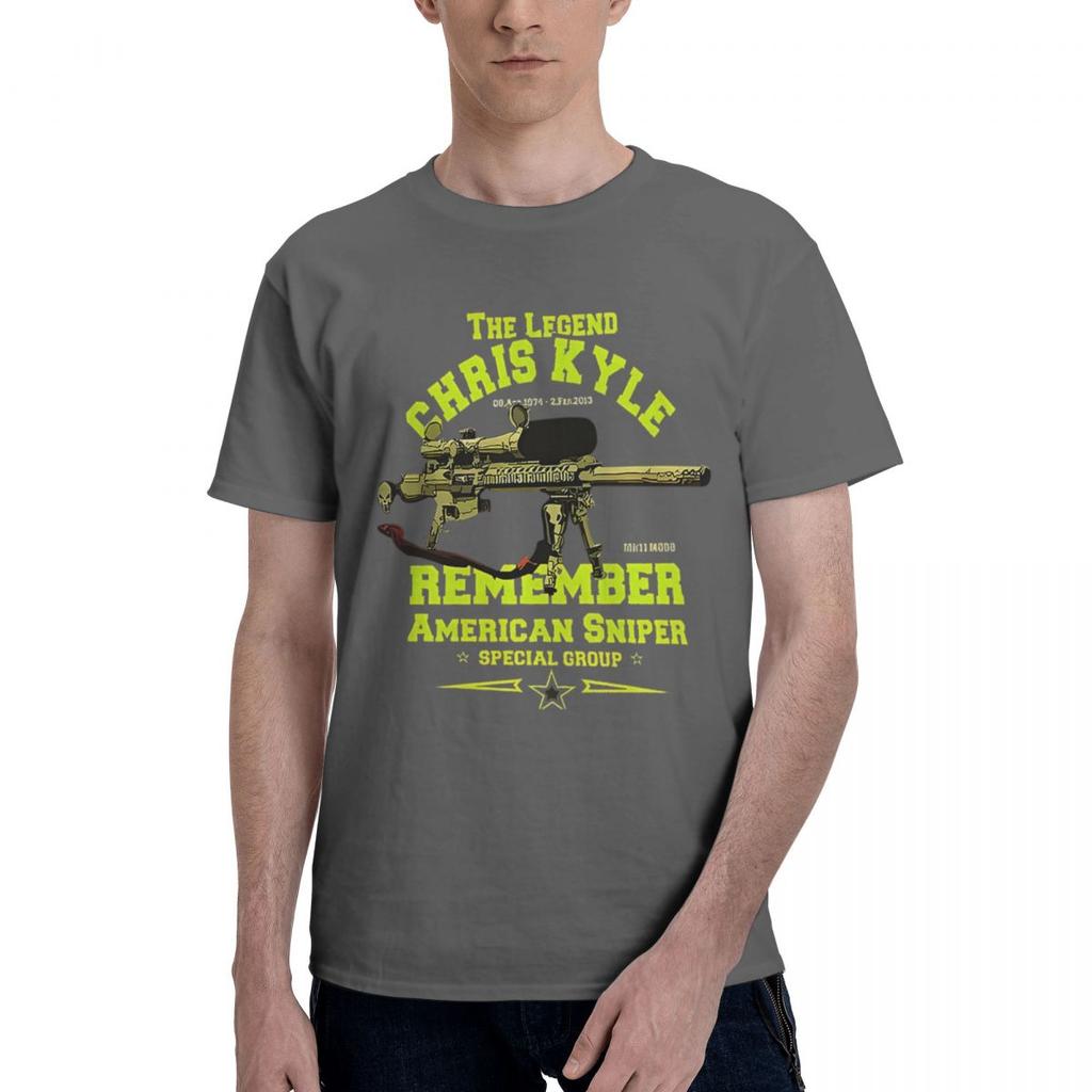 Chris Kyle 100 Cotton Casual Breathable Confortable Anime Designer Clothes Men T Shirt Men