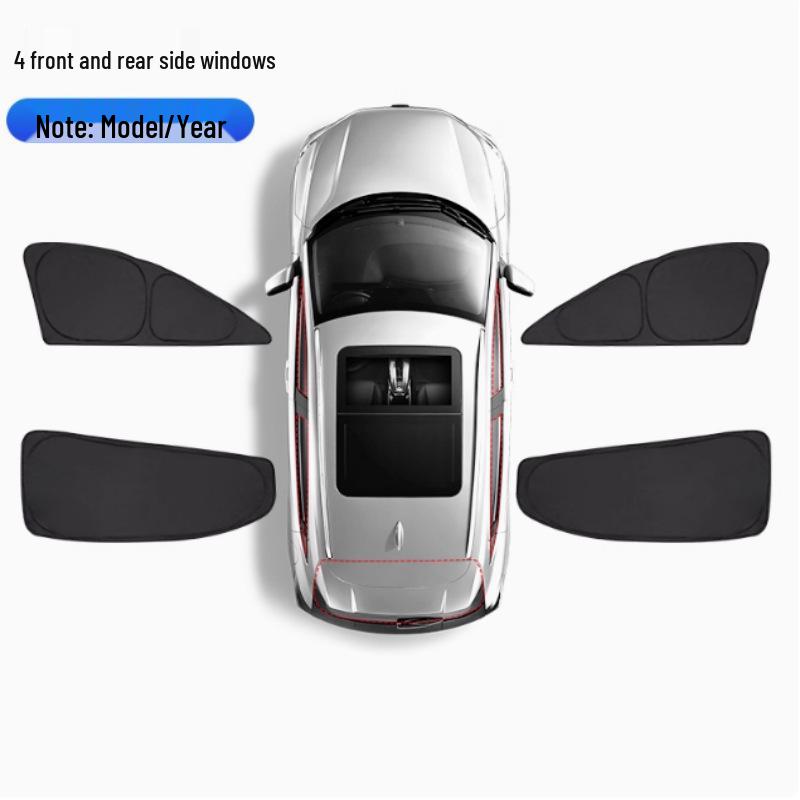 BYD Fangchengbao Bao7 Full Car Sunshade: Privacy, Cooling, Heat Insulation, and Full Blackout for Parking & Camping