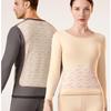Women's Round Neck and Men's High Collar Thermal Set: Plus Velvet Autumn Wear & Thickened Winter Underwear