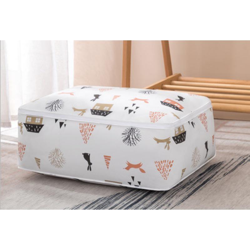 Cotton Quilt Storage Bag Organizer - Large Capacity, Waterproof & Moisture-Proof for Clothes and Quilts