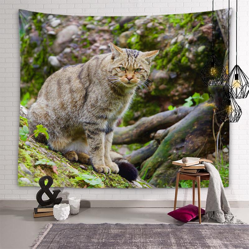 Cute Cat Tapestry Background Wall Art Decoration Wall Hanging Bedroom Dormitory Room Kawaii Home Decoration