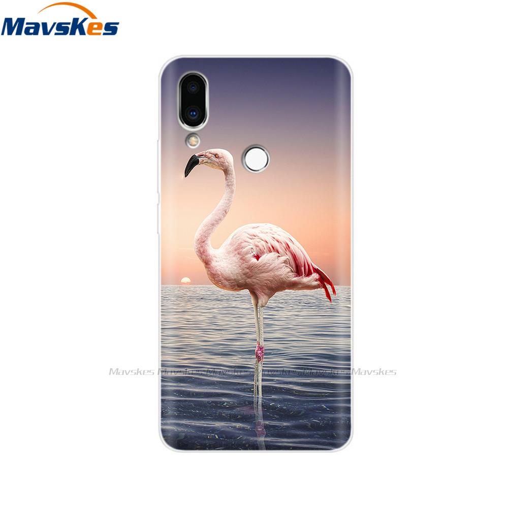 Soft TPU Case for Meizu Note 9 Cat Animal Flower Printed Protective Silicone Covers Phone Shells Bags Bumper for Meizu Note9