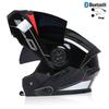 Bluetooth Men's Motorcycle Helmets Full Face Casco for Motorcycles Man Motocross Kask Flip up Casque De Moto  DOT Certified BLD
