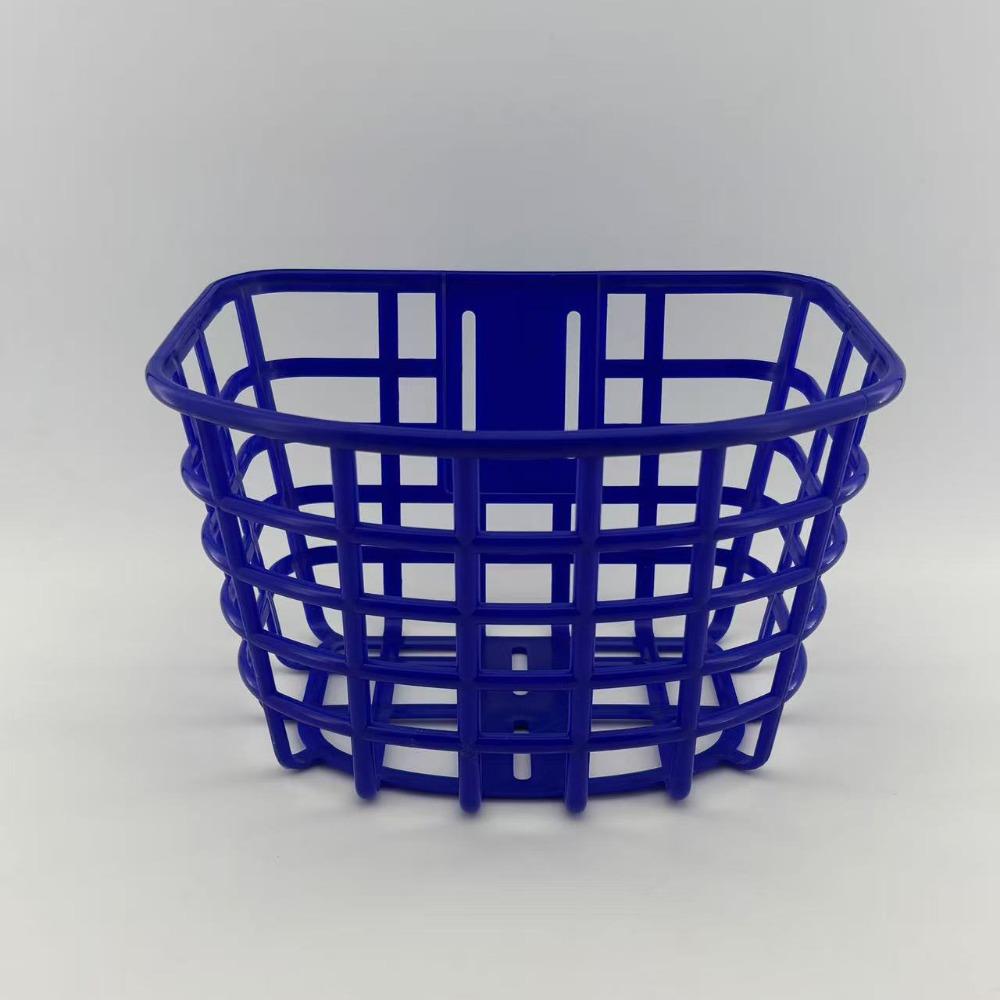 Thickened Plastic Children Kids Bicycle Basket Front Handle Carrier синий
