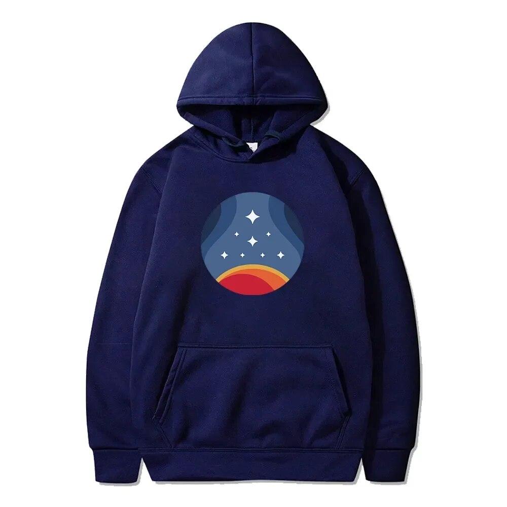 2023 Starfield Retro Constellation Hoodie New Game Merch Long Sleeve Sweatshirts Harajuku Streetwear Women Unisex Fashion Clothes